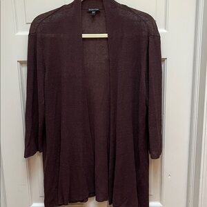 Eileen Fisher L brown burgundy sweater